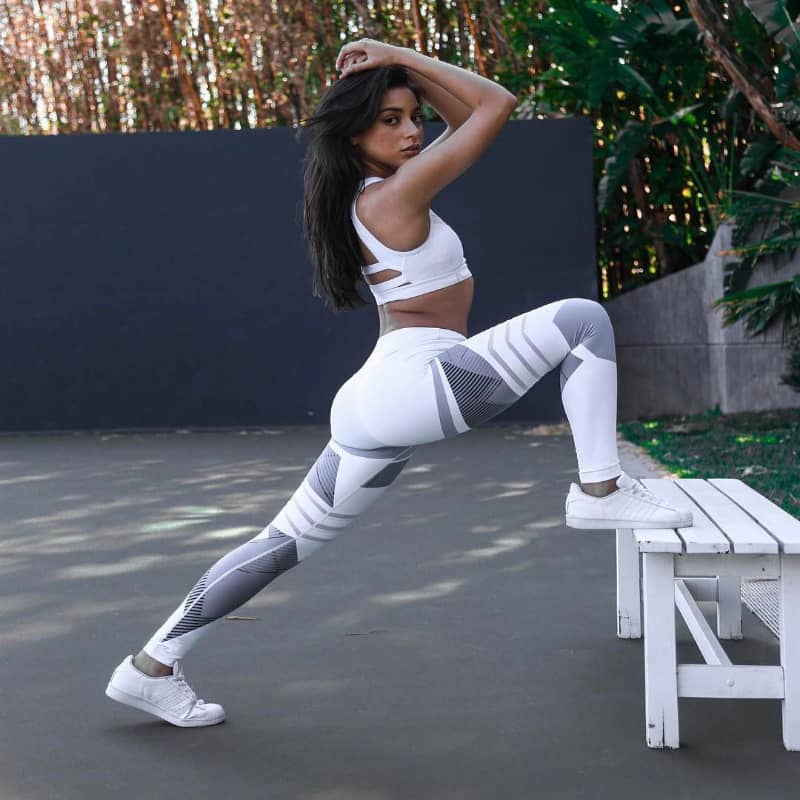 Women's Reflective High-Waist Yoga Leggings – Sport & Fitness Pants