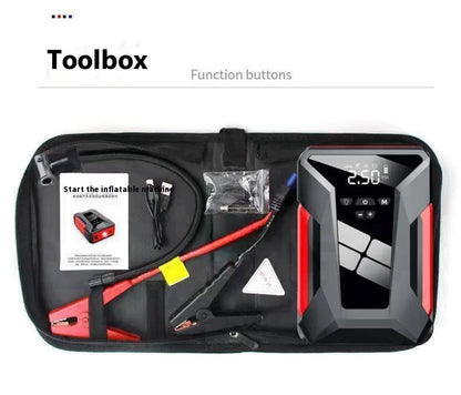 All-in-One 12V Emergency Car Power Bank & Inflatable Jump Starter