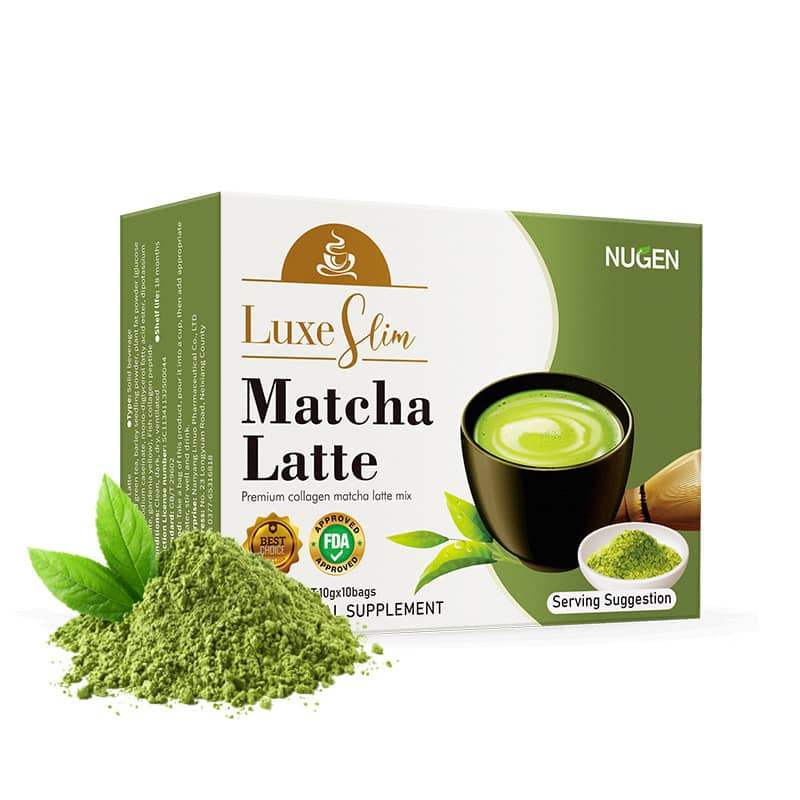 Southeast Asian Green Tea Latte with Collagen & Barley Grass