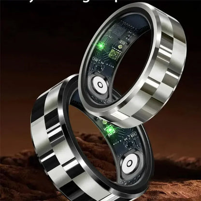 Smart ring with biometric sensors - wearable fitness tracker technology