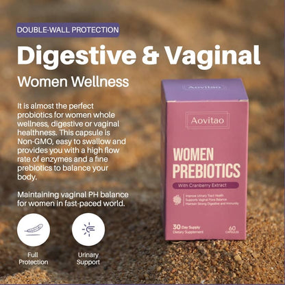 Women's Probiotic Capsules – 60 Billion CFU, pH Balance & Gut Health