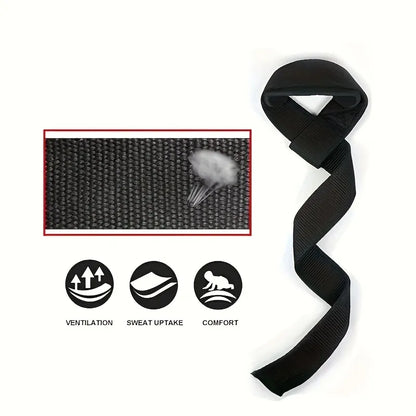 Heavy Duty Deadlift Grip Straps – Powerlifting Wrist Support