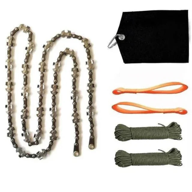 Portable 24-Inch Hand Chain Saw for Outdoor Survival, Garden & Camping - Wire Hand Saw - Hi Fitness Gym Crop Tank Top Leggings Set - Hi Fitness