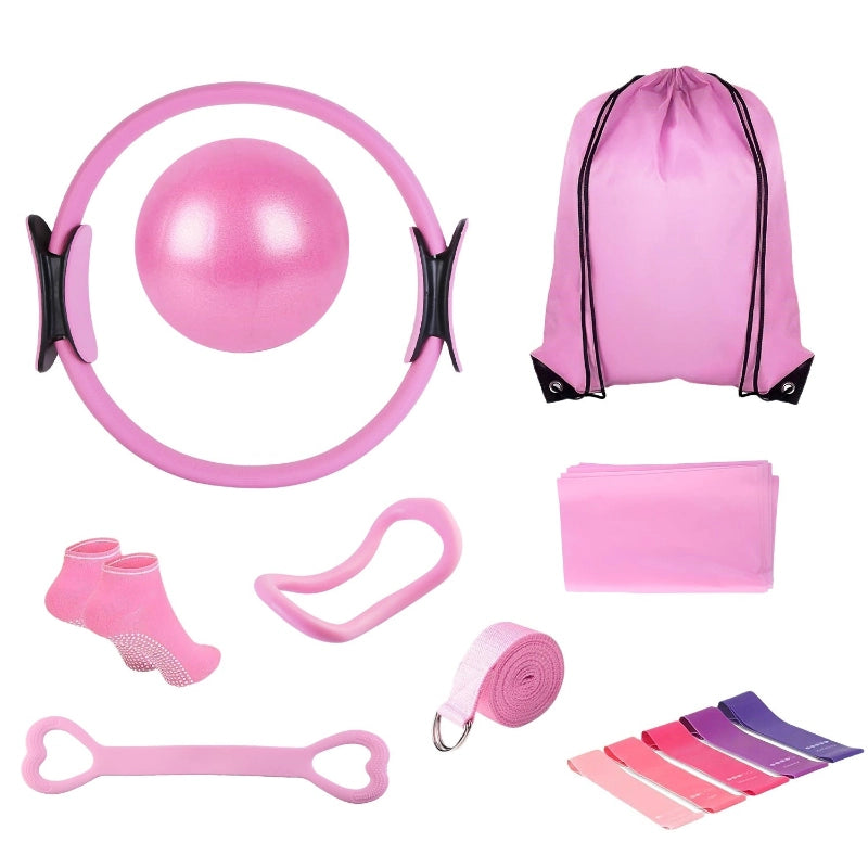 14-PC Pilates Ring & Yoga Kit for Women