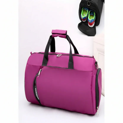 Waterproof Cylinder Shoulder Bag. Sports Training & Travel Gym Bag - Hi Fitness Gym Crop Tank Top Leggings Set - Hi Fitness