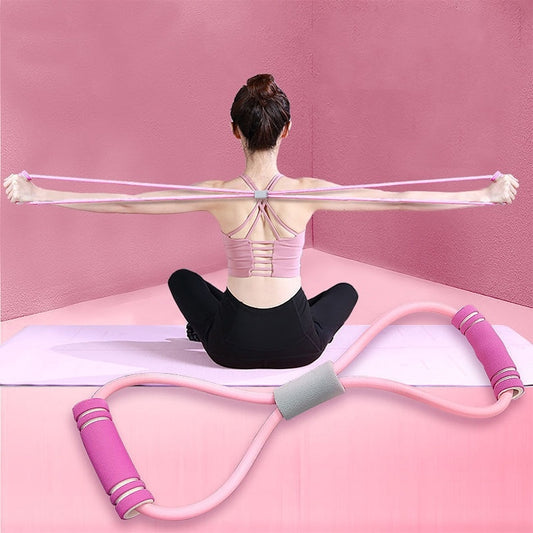 Eight-Shaped Elastic Rope Stretch Belt Exercise Arm Fitness Equipment - Hi Fitness Gym Crop Tank Top Leggings Set - Hi Fitness