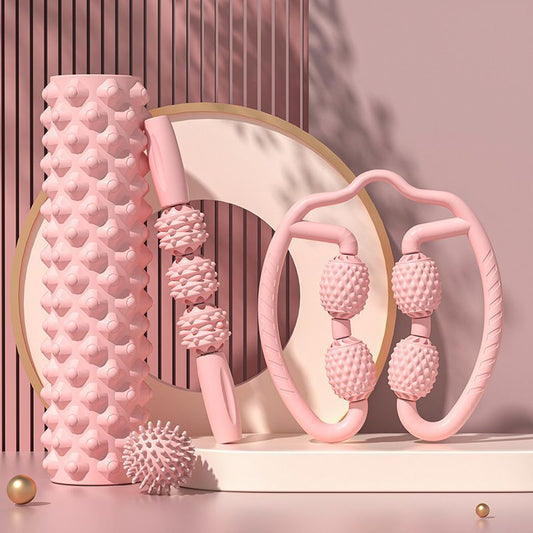 Spiked Club Muscle-relaxing Tool Massage Fitness Roller Foam Roller - Hi Fitness Gym Crop Tank Top Leggings Set - Hi Fitness