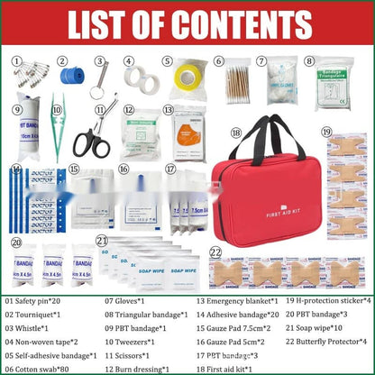 Complete First aid kit, for outdoor, hifitness.shop