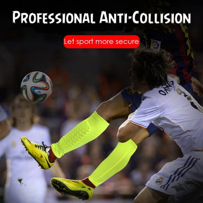 Soccer player in action with 'Professional Anti-Collision' text overlay