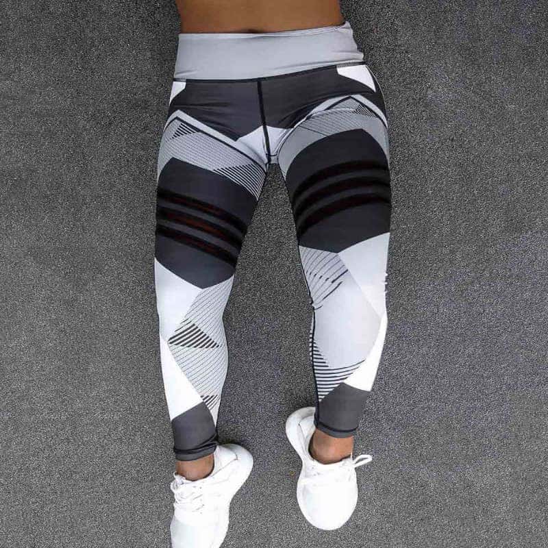 Women's Reflective High-Waist Yoga Leggings – Sport & Fitness Pants