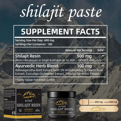Himalayan Shilajit Resin with Ashwagandha & Gokshura