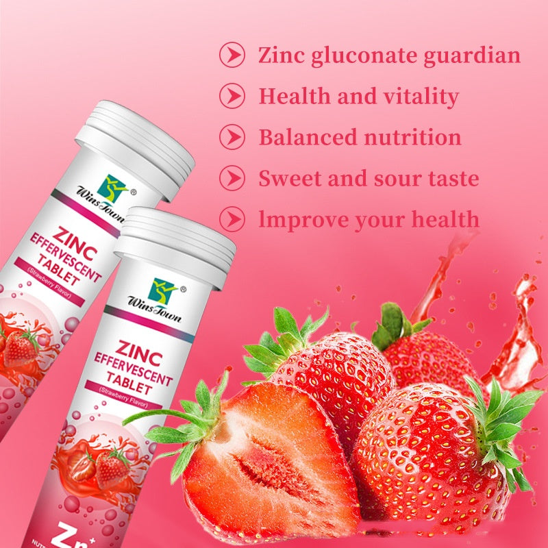 Effervescent Tablet Calcium Iron Zinc Supplements - Hi Fitness Gym Crop Tank Top Leggings Set - Hi Fitness