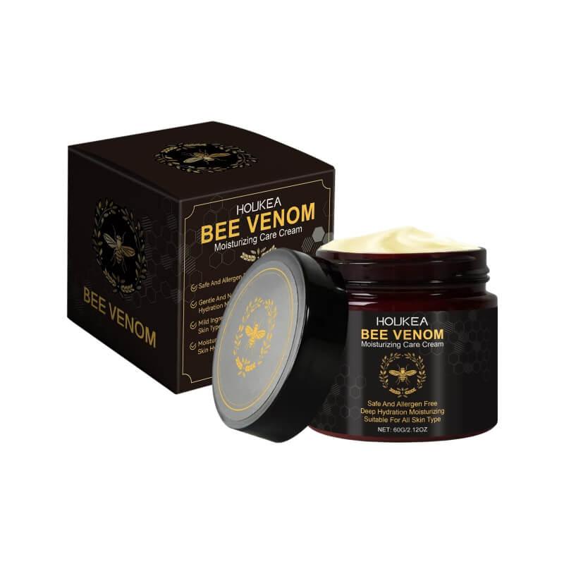 Bee Venom moisturizing care cream jar and packaging, skincare product for hydration