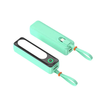 Mint green portable UV sterilizer wand with USB charging cable and wrist strap