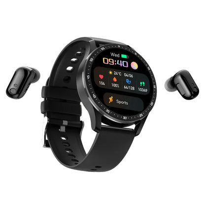 Smart Watch with Bluetooth Earbuds – IP67 Waterproof, 1.32" HD Touchscreen