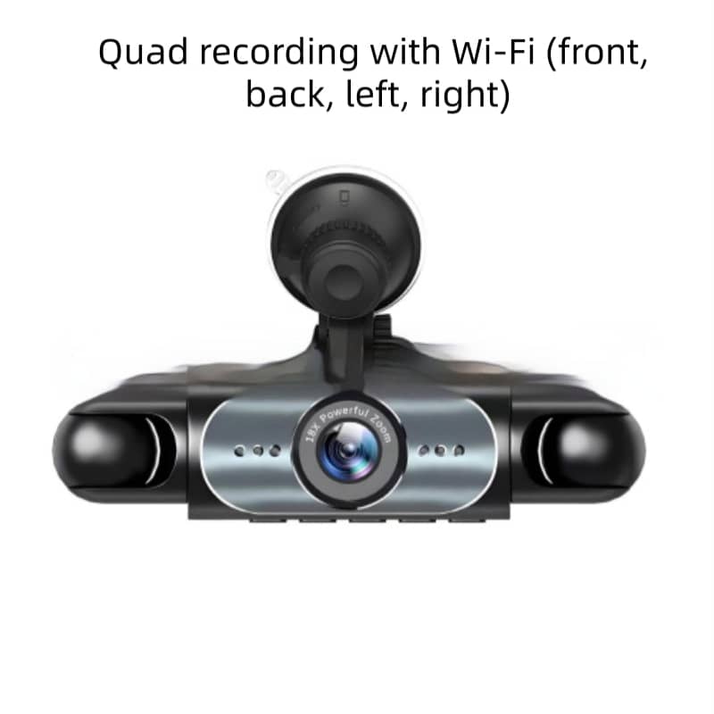 Multicamera system with Wi-Fi capabilities on a white background