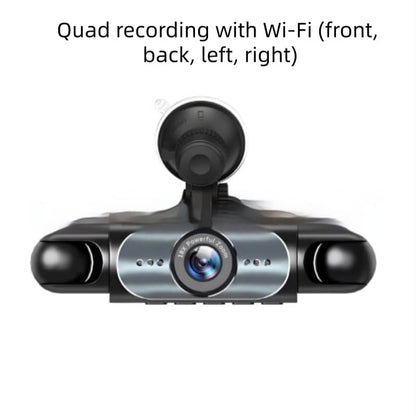 Multicamera system with Wi-Fi capabilities on a white background