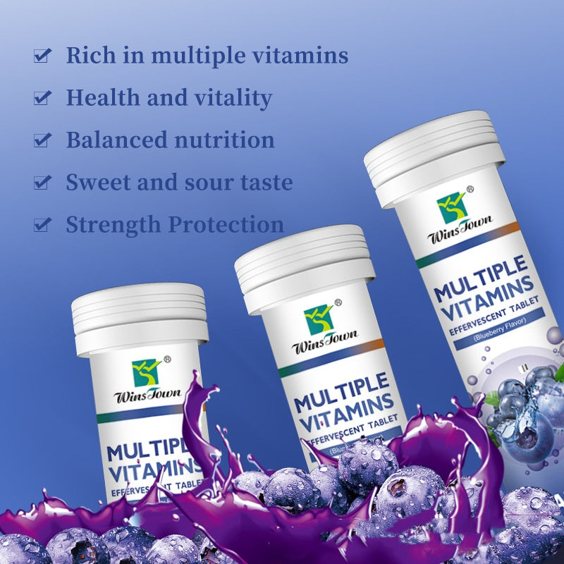 Effervescent Tablet Calcium Iron Zinc Supplements - Hi Fitness Gym Crop Tank Top Leggings Set - Hi Fitness