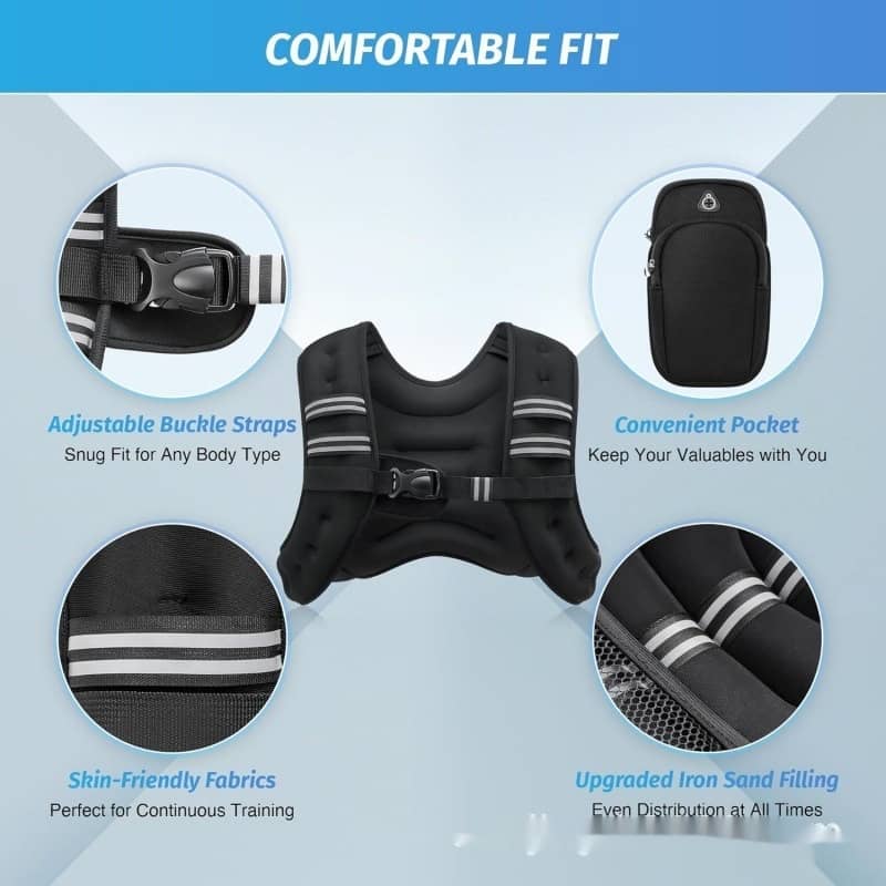 Weighted Vest – Reflective Neoprene