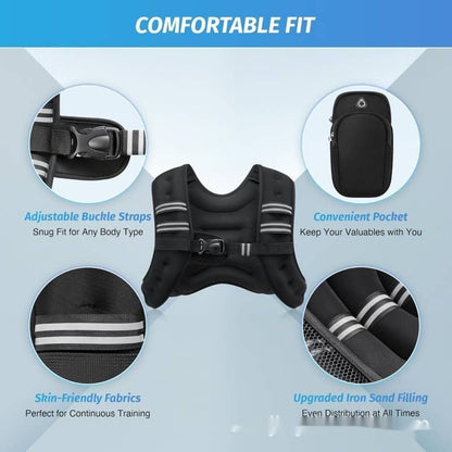 Weighted Vest – Reflective Neoprene
