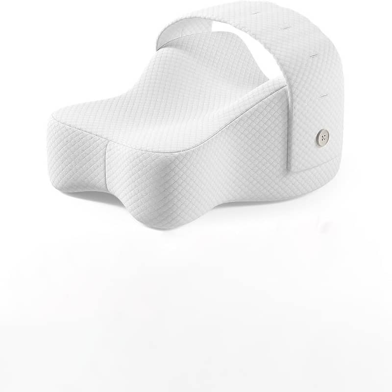 White visor cap on a white background