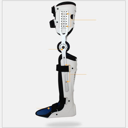 White and black orthopedic device on a white background