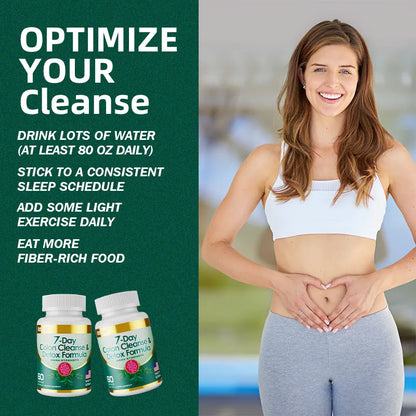 Woman in athletic wear with text and supplement bottles on a green background