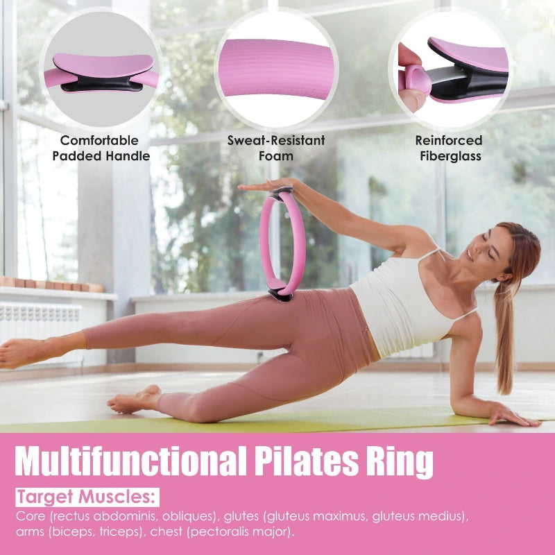 14-PC Pilates Ring & Yoga Kit for Women