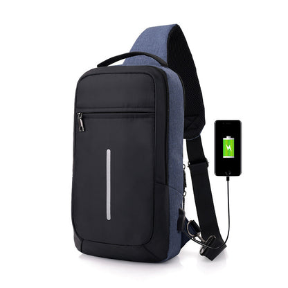 Anti-Theft Chest Bag with USB Charging Port