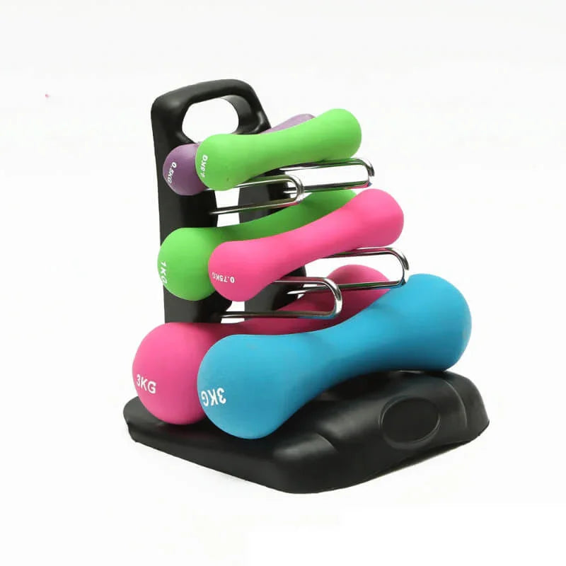 Fitness Dumbbell Rack. Compact Weight Storage Stand for Home Gym - Hi Fitness Gym Crop Tank Top Leggings Set - Hi Fitness