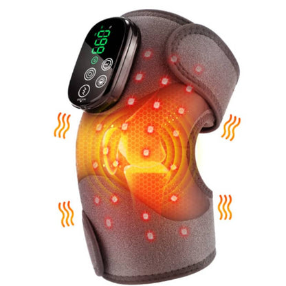 Heated knee brace with digital display.