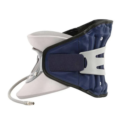 Hi Fitness inflatable lumbar back support brace with adjustable strap and connector tube