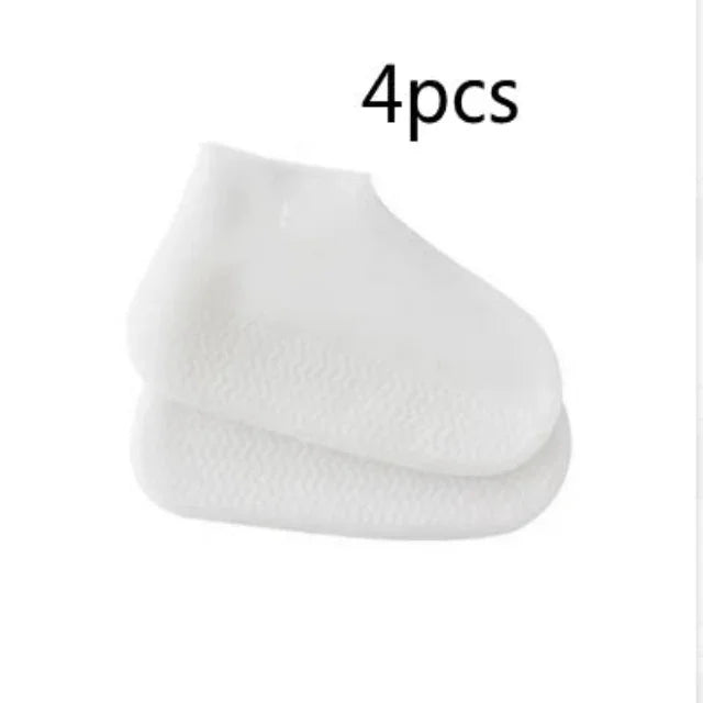 Two white socks on a white background with '4pcs' text above.