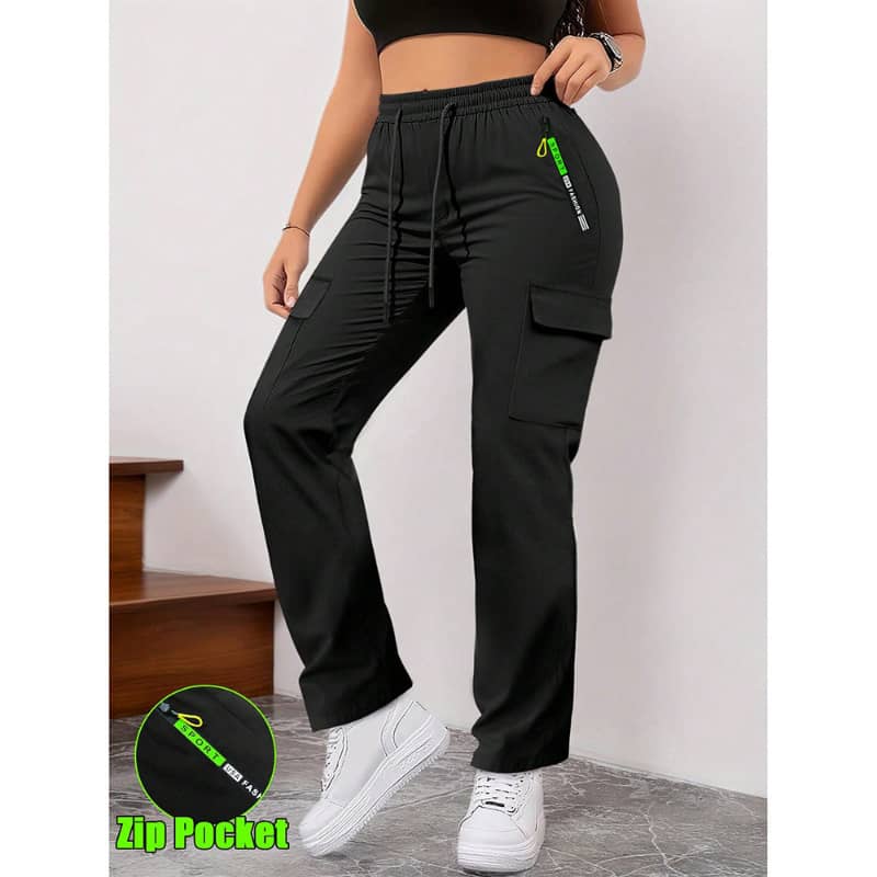 Women's Retro Large Pocket Casual Pants