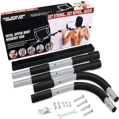 Door Frame Pull-Up Bar – Black Steel