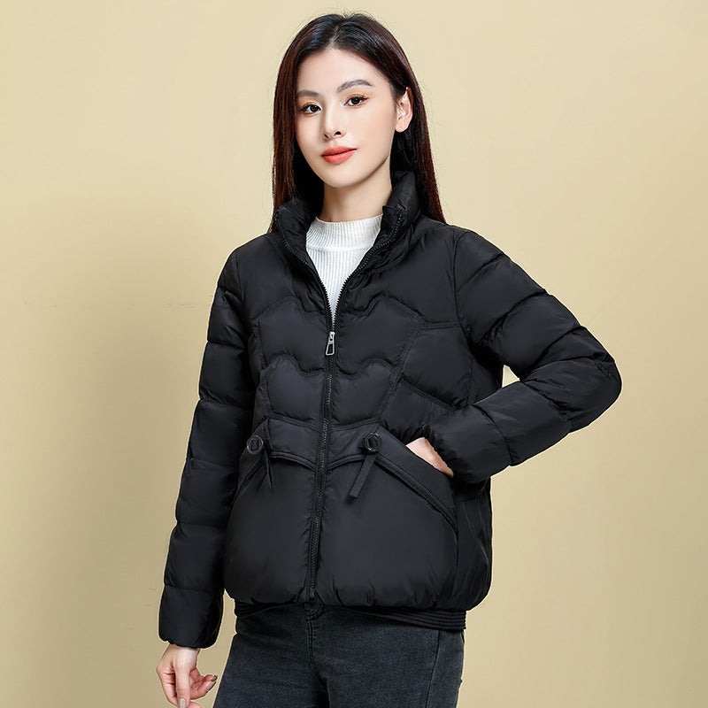 Small New Fashion Short White Duck Down Jacket Women's Coat/Winter - Hi Fitness Gym Crop Tank Top Leggings Set - Hi Fitness