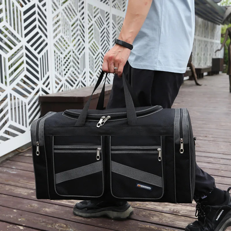 Foldable Large Capacity Tote Travel Bag – Waterproof Oxford Cloth Bag