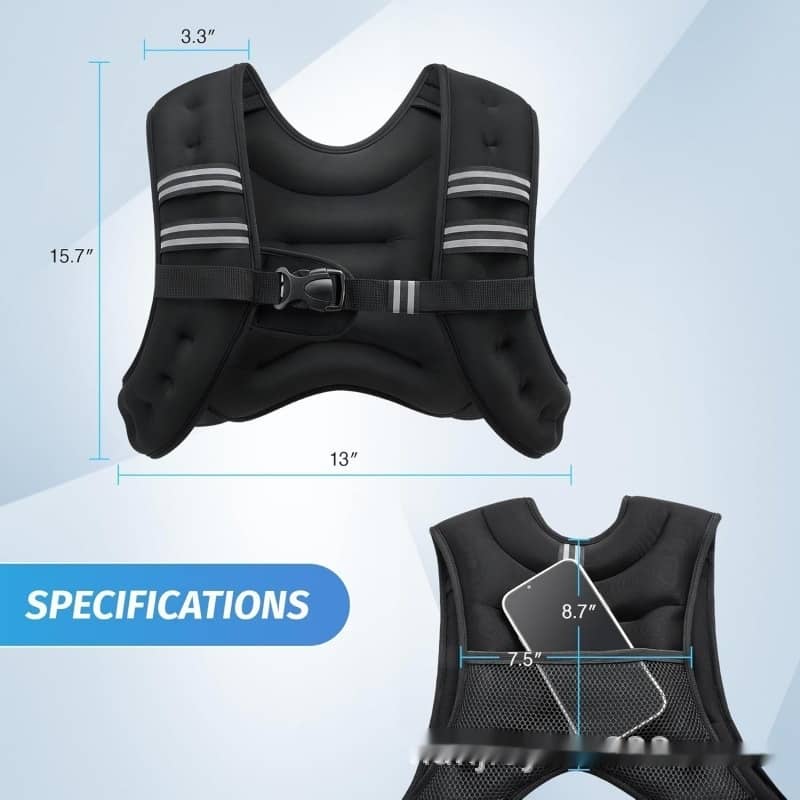 Weighted Vest – Reflective Neoprene