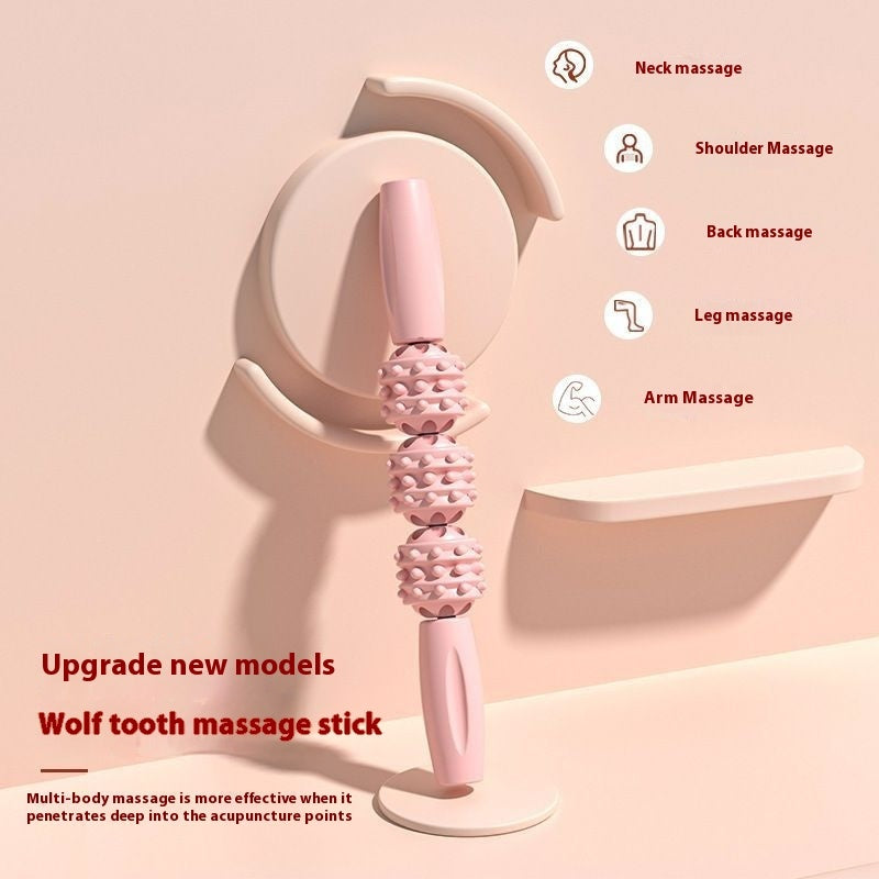 Spiked Club Muscle-relaxing Tool Massage Fitness Roller Foam Roller - Hi Fitness Gym Crop Tank Top Leggings Set - Hi Fitness