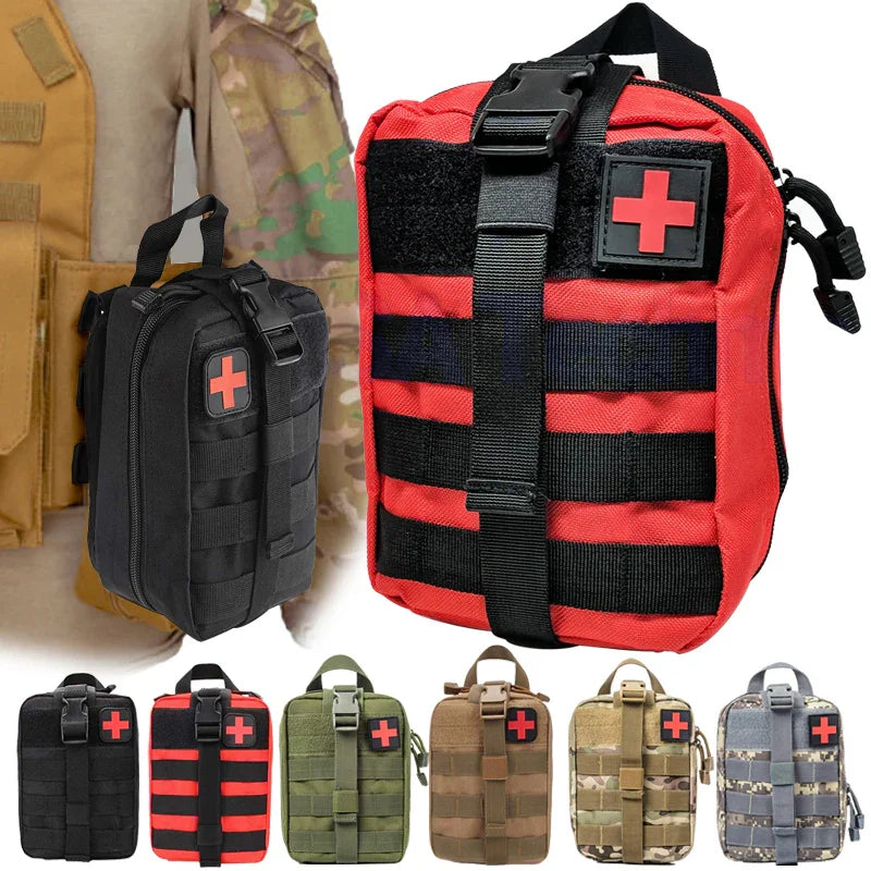Tactical First Aid Kit Waist Bag - Waterproof Emergency Survival Pouch for Travel, Camping & Rescue - Hi Fitness Gym Crop Tank Top Leggings Set - Hi Fitness