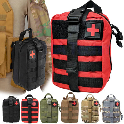 Tactical First Aid Kit Waist Bag - Waterproof Emergency Survival Pouch for Travel, Camping & Rescue - Hi Fitness Gym Crop Tank Top Leggings Set - Hi Fitness