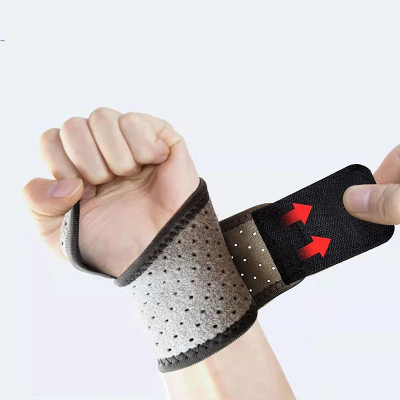 Sports Wrist Bandage Brace. Adjustable Support for Sprain & Strain Relief - Hi Fitness Gym Crop Tank Top Leggings Set - Hi Fitness