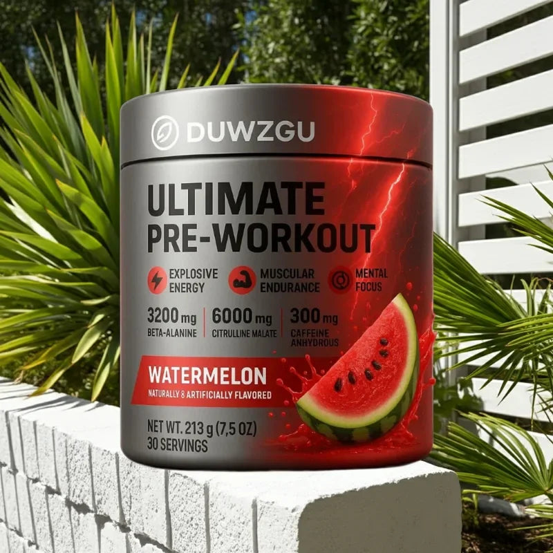 Pre-Workout Supplement - Watermelon Caffeine Boost