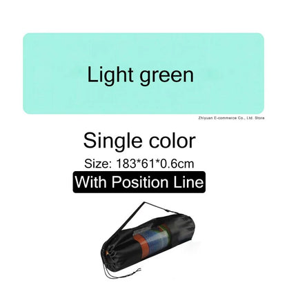 Non-Slip Yoga Mat With Position Line