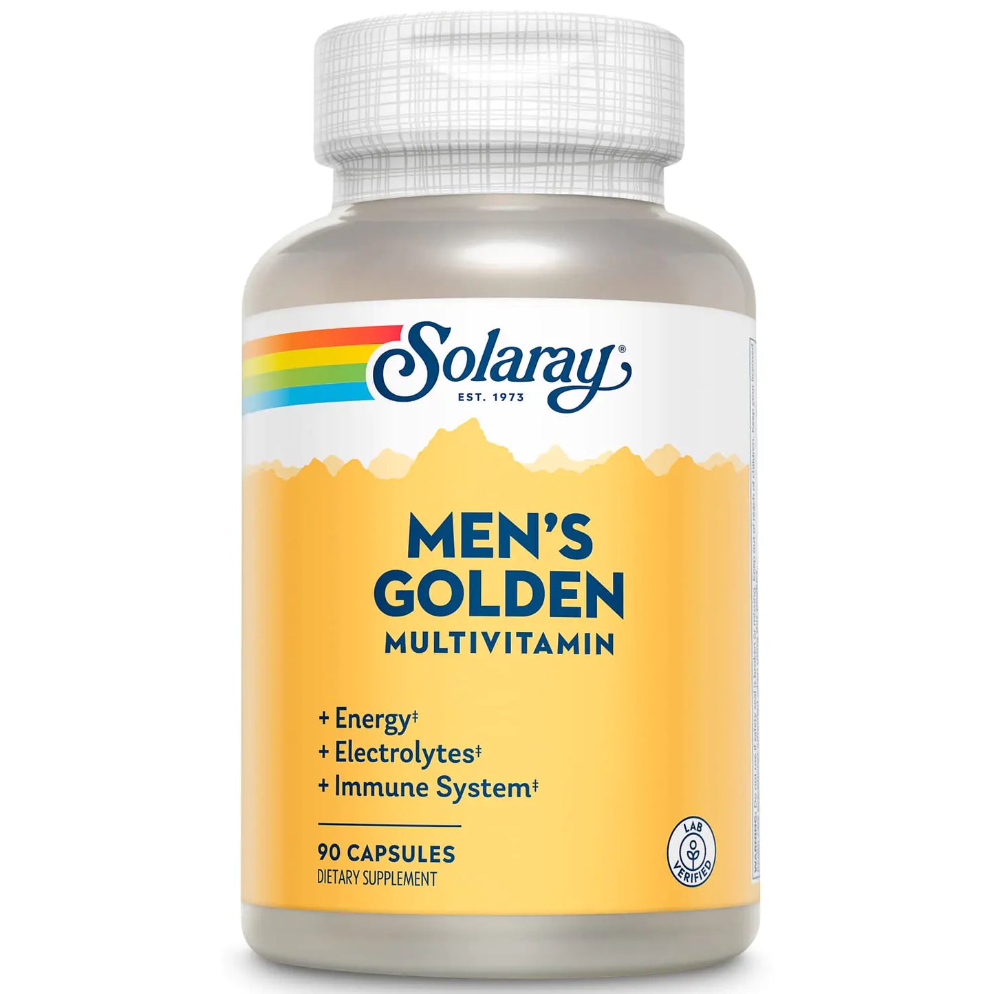Solaray Mens Golden Multi-Vitamin Capsules | 90 Count/Supplements