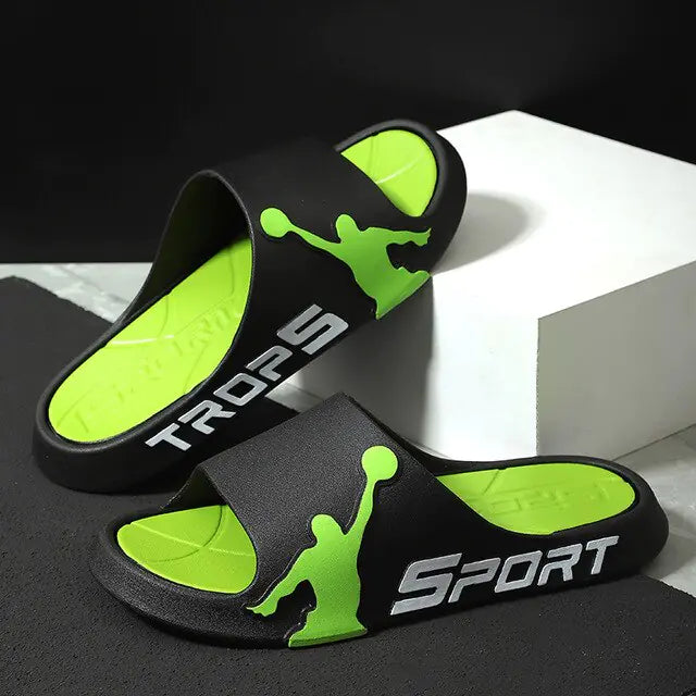 JOYWILL/Summer Men Slippers Outdoor Male Shoes Anti-slip