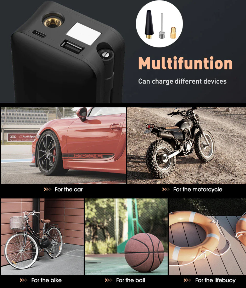 Portable Electric Tire Inflator