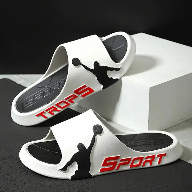 JOYWILL/Summer Men Slippers Outdoor Male Shoes Anti-slip