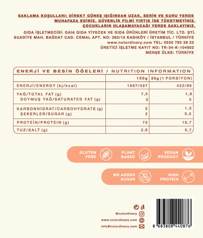 Nut Ordinary Plain Pea Protein Powder Mix/Supplements