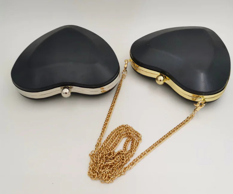 Heart-Shaped Clutch Purse Bag